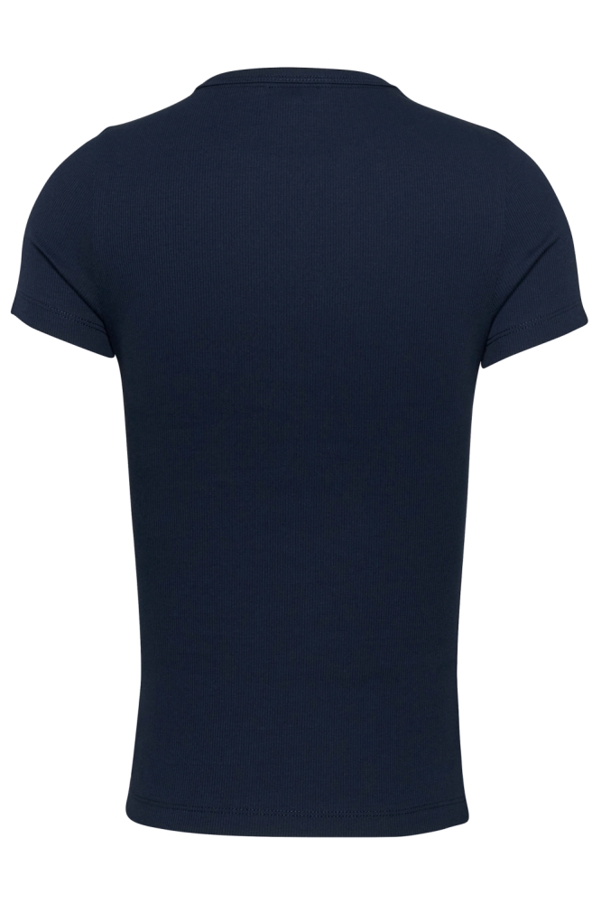 TJW SLIM BADGE RIB T DW0DW17881 C1G DARK NIGHT NAVY